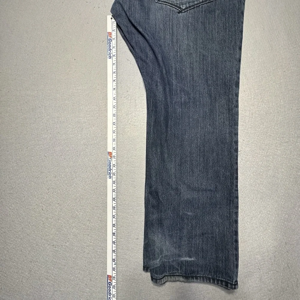 Rocawear Men's Classic Fit Dark Wash Wide Leg Jeans - Size 42